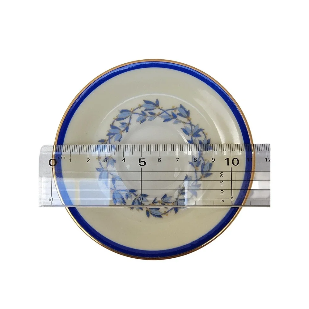 Charles Ahrenfeldt France Antique Limoges Demitasse Cup Saucer Set for Two c1900
